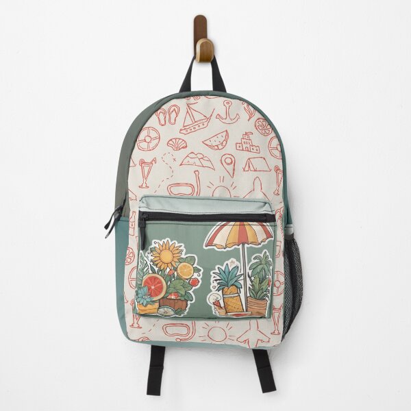 Item preview, Vintage tropical beach sticker set by CallisC Arts ⭐⭐⭐⭐⭐ designed and sold by CallisC-Arts.