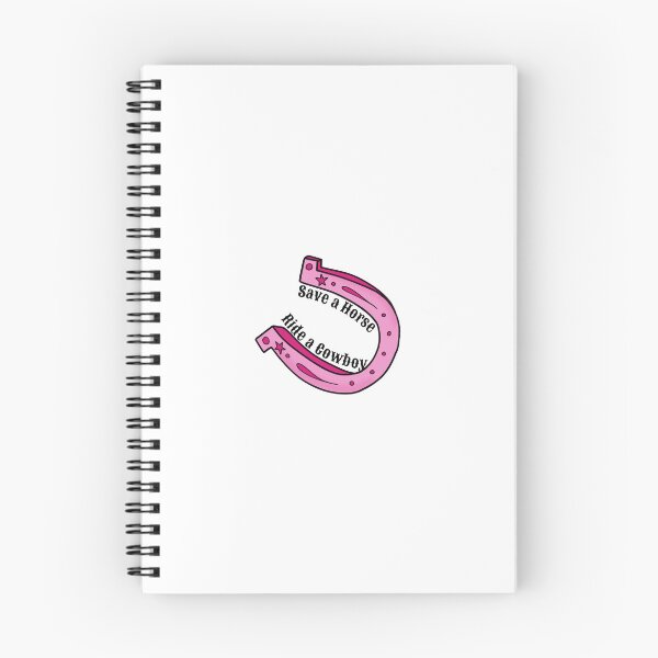 Item preview, ‘Save a Horse, Ride a Cowboy’ Pink Horseshoe Design  designed and sold by Fine Wine Designs.
