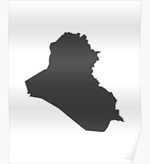 Iraq Love in Charcoal Poster