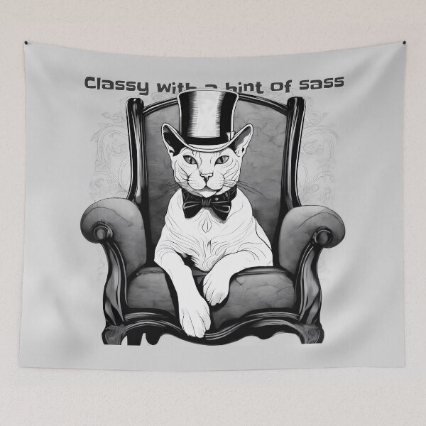 Item preview, Dapper Cat designed and sold by purrfect pattern.