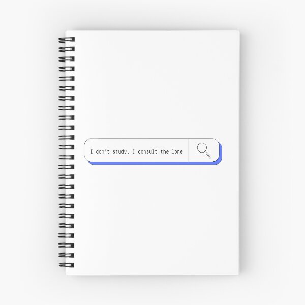 Item preview, ‘I Don’t Study, I Consult The Lore.’ Website Search Design  designed and sold by Fine Wine Designs.