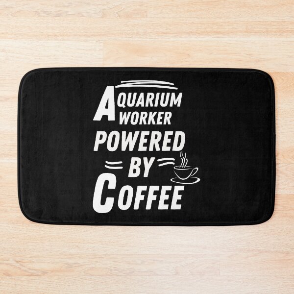 Item preview, Aquarium worker powered by coffee designed and sold by annoying-shirts.