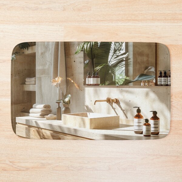 Item preview, Bathroom With Sink and Mirror. Cosmetics Spa Scenes designed and sold by frequent-art.