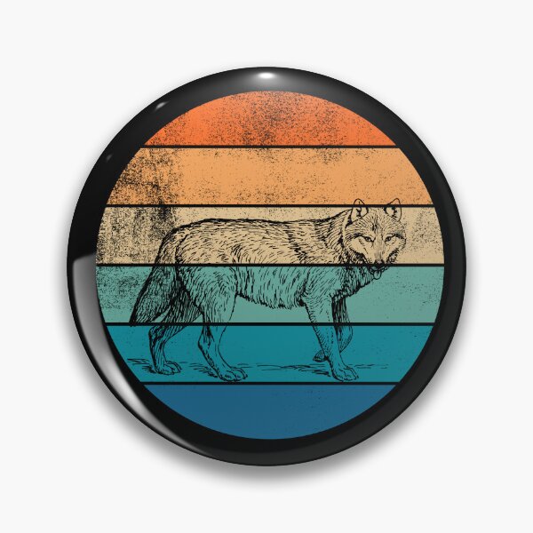 Item preview, Wolf Retro Sunset designed and sold by AussieWonders.