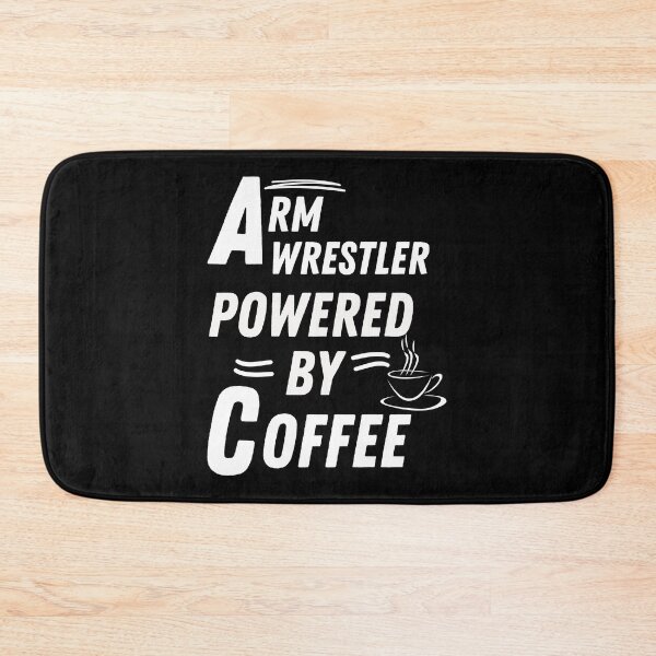 Item preview, arm wrestler powered by coffee designed and sold by annoying-shirts.