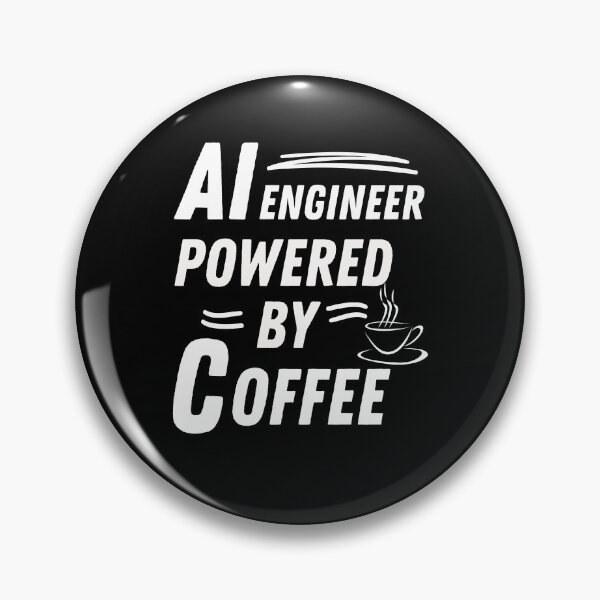 Item preview, AI engineer powered by coffee designed and sold by annoying-shirts.