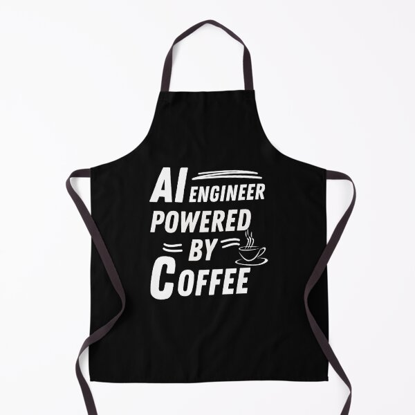 Item preview, AI engineer powered by coffee designed and sold by annoying-shirts.
