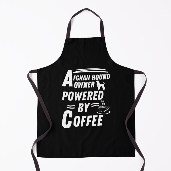 Item preview, afghan hound owner powered by coffee designed and sold by annoying-shirts.