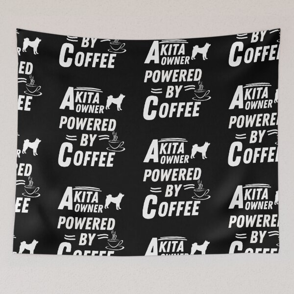 Item preview, akita owner powered by coffee designed and sold by annoying-shirts.