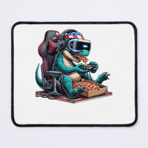 Item preview, Dinosaur Pizza American 4th Of July Gaming Controller Gamer designed and sold by Artistoos.