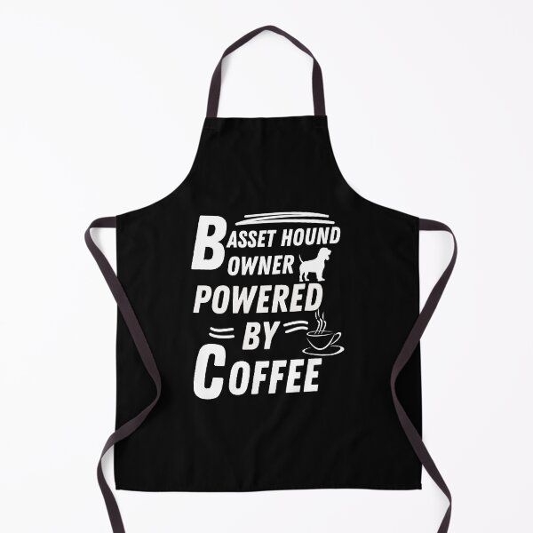 Item preview, basset hound owner powered by coffee designed and sold by annoying-shirts.