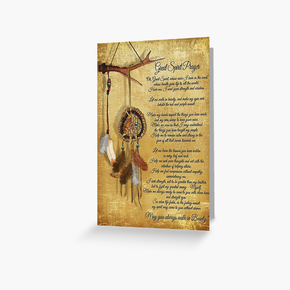 native-american-great-spirit-prayer-greeting-card-for-sale-by