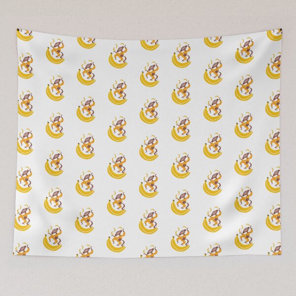 Item preview, Monkey, Monkey playing banana, Animal designed and sold by ArtZone1987.