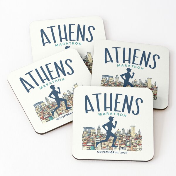 Item preview, Athens Marathon November 10 2024 Cityscape Runner  designed and sold by HowToCanadian.