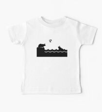 Swimming Beach Dinosaur Fun Baby Tee