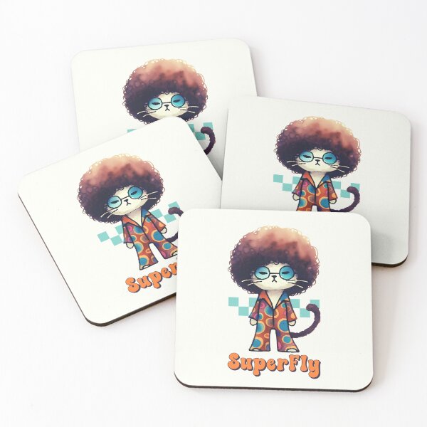 Item preview, Afro Cat Superfly designed and sold by HowToCanadian.