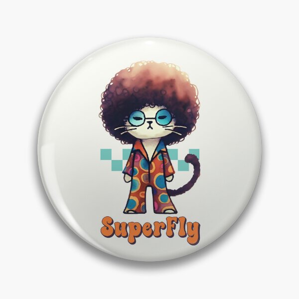Item preview, Afro Cat Superfly designed and sold by HowToCanadian.