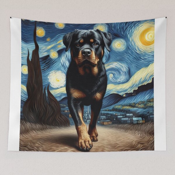 Item preview, Rottweiler Starry Night designed and sold by 123ks.