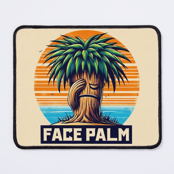 Item preview, Facepalming Palmtree: Tropical Humor designed and sold by Slick-Waffles.