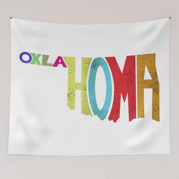 Item preview, State of Oklahoma Typography designed and sold by RickyBarnard.