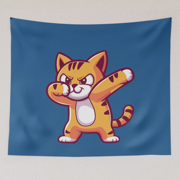 Item preview, Dabbing Cat Funny Animal designed and sold by NosandEdgy.