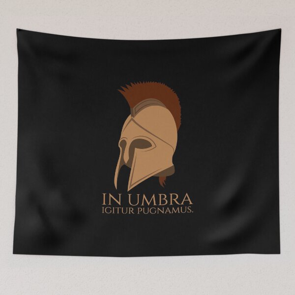 Item preview, Sparta Battle Of Thermopylae - Classical Latin - Therefore We Fight In The Shade designed and sold by Styrman.