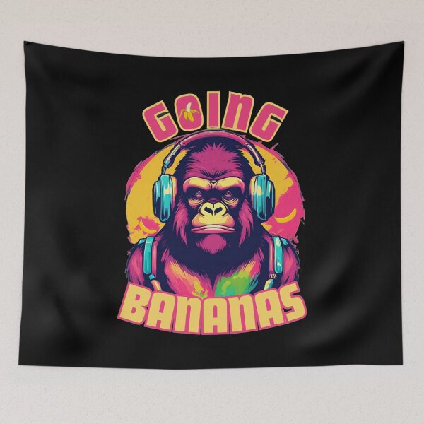 Item preview, Gorilla "Going Bananas" Retro Arcade Vibes designed and sold by Styler Design.