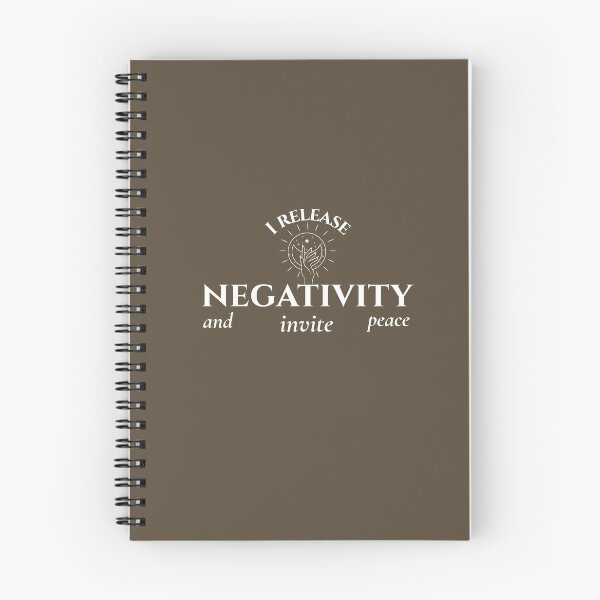 Item preview, I release negativity and invite peace affirmation manifestation mental health designed and sold by SoulfulT.