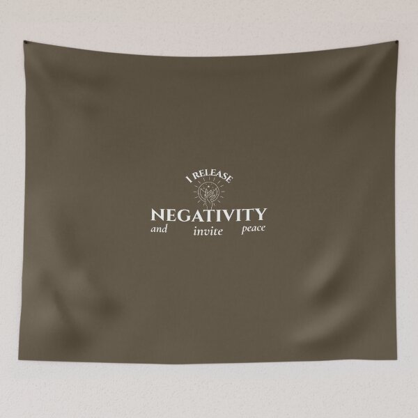 Item preview, I release negativity and invite peace affirmation manifestation mental health designed and sold by SoulfulT.