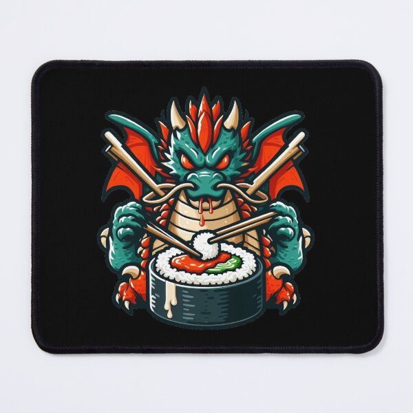 Item preview, Cute Mythical Creature Enjoying Sushi designed and sold by Shtex.