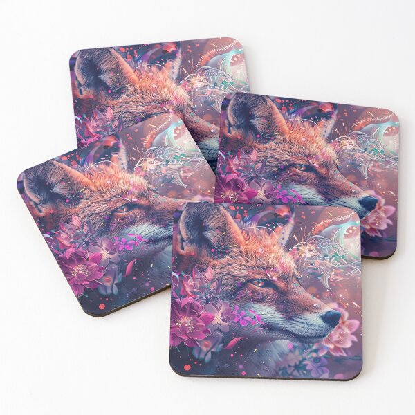 Item preview, Fox sneaks through flowers designed and sold by FlowersColorful.