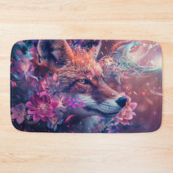 Item preview, Fox sneaks through flowers designed and sold by FlowersColorful.