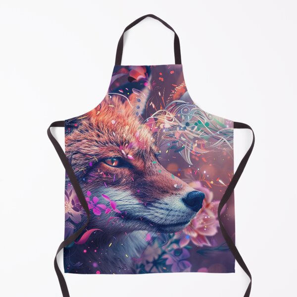 Item preview, Fox sneaks through flowers designed and sold by FlowersColorful.