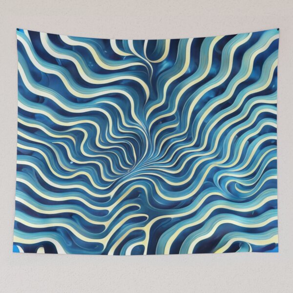 Item preview, Ocean Depths Abstract Pattern - Sea-Inspired Design designed and sold by DesigntshirtWB.