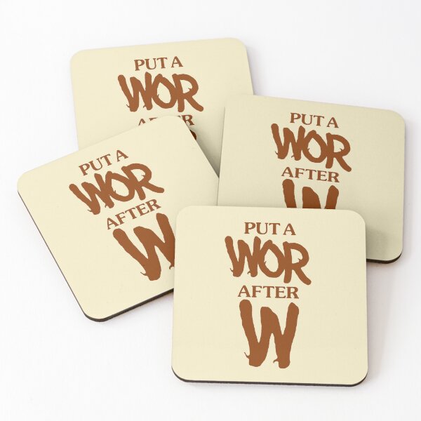Item preview, Put a Wor After W  designed and sold by scatterbrook.