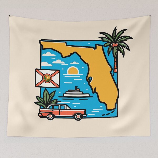 Artikelvorschau, Florida State Retro entworfen und verkauft von widmore.