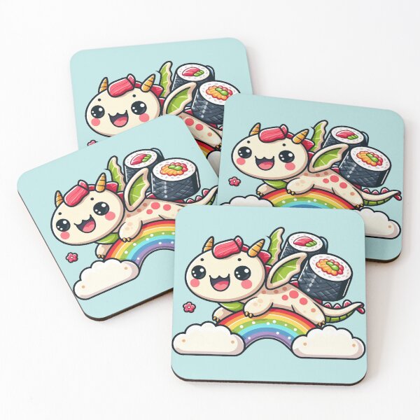 Item preview, Adorable Dragon Sushi Feast - Endearing designed and sold by Shtex.