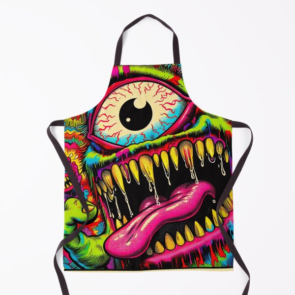 Item preview, Trippy Psychedelic Green Cyclops Monster designed and sold by AIPixelMaster.