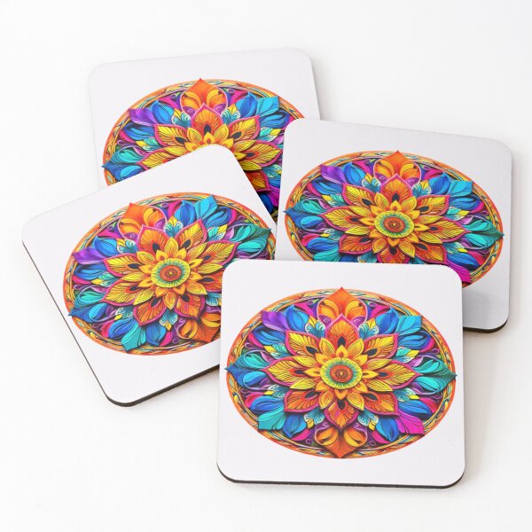 Item preview, Mandala multicolore designed and sold by Collection de trésors .