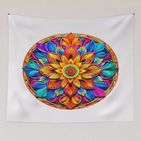 Item preview, Mandala multicolore designed and sold by Collection de trésors .