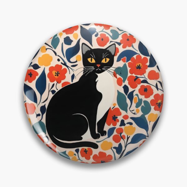 Item preview, Tuxedo Cat inspired by Henri Matisse designed and sold by bloomandbark.
