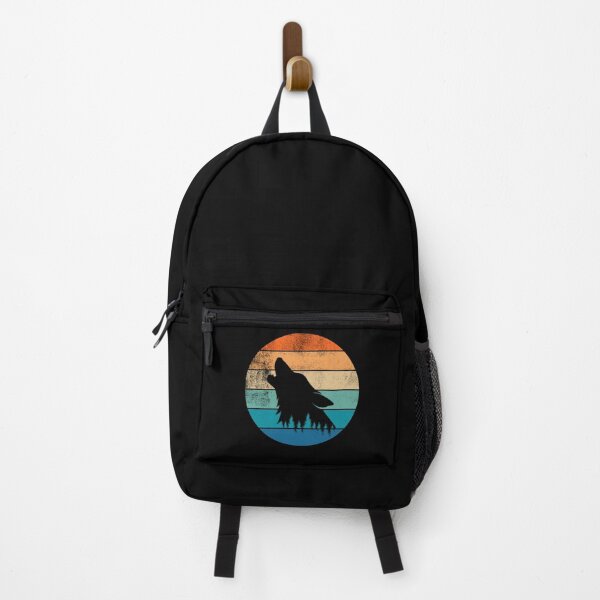 Item preview, Wolf Howling Retro Sunset designed and sold by AussieWonders.