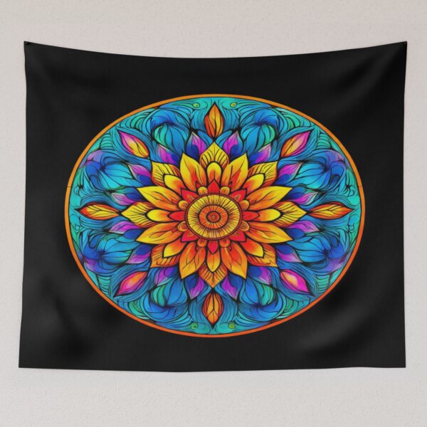 Item preview, Mandala multicolore designed and sold by Collection de trésors .