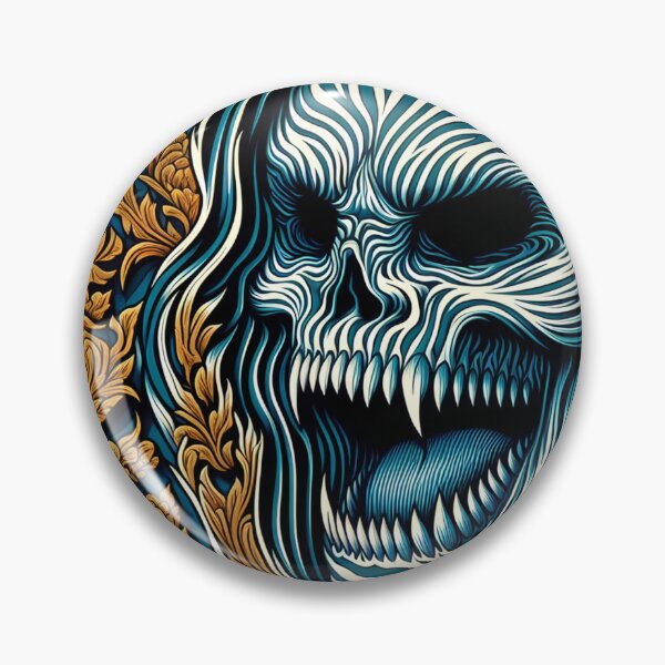 Item preview, an abstract representation of a skull with bold black and white designed and sold by aminz4.