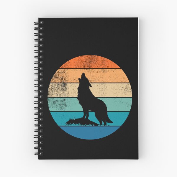 Item preview, Wolf Howling Retro Sunset designed and sold by AussieWonders.