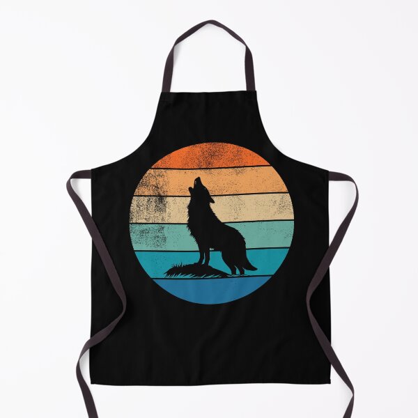 Item preview, Wolf Howling Retro Sunset designed and sold by AussieWonders.