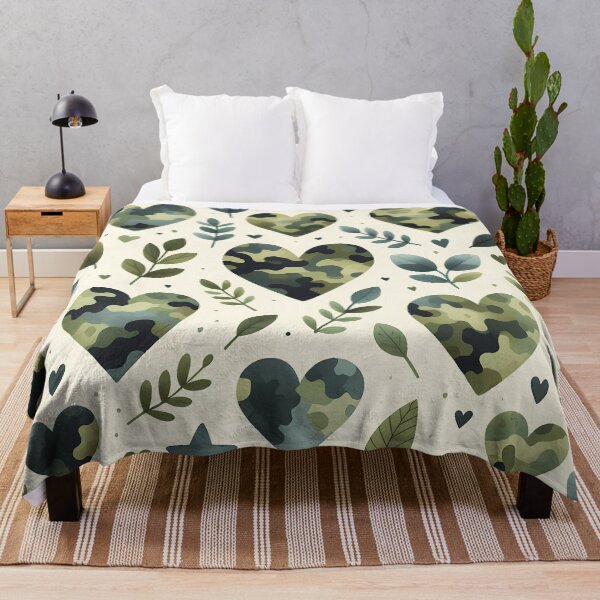 Item preview, Army camouflage love hearts.  designed and sold by ShazellArt.