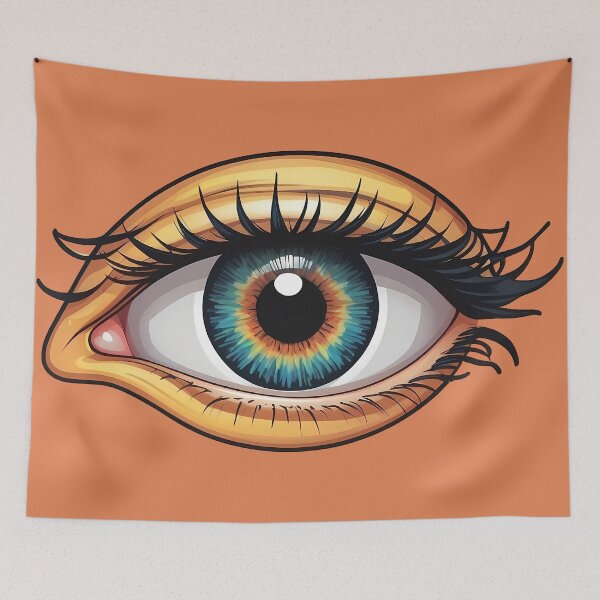 Item preview, Weirdcore Monster Girl Yellow and Blue Eye designed and sold by MadnessEnvelope.