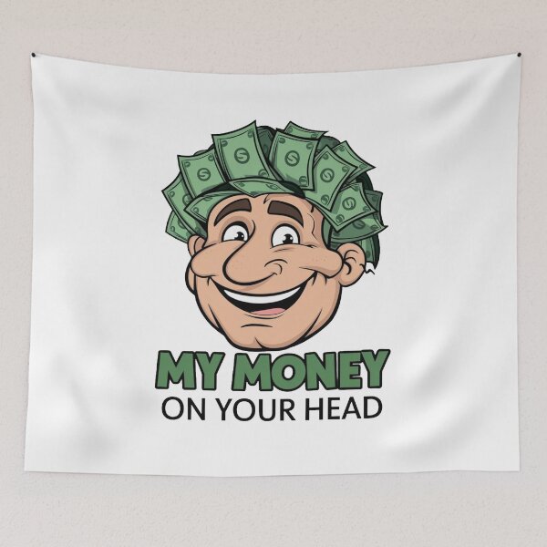 Item preview, My Money On Your Head Funny Quote For Barber Hairdresser Hair Salon designed and sold by Cr320.