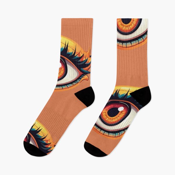 Item preview, Fierce Monster Girl Fire Eye Orange Flame designed and sold by MadnessEnvelope.